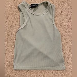 Pretty Little Thing Green Tank Top